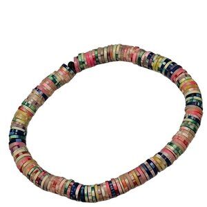 Boho Heishi Disc Beads Stretch Bracelet Multicolor Fashion Jewelry Women